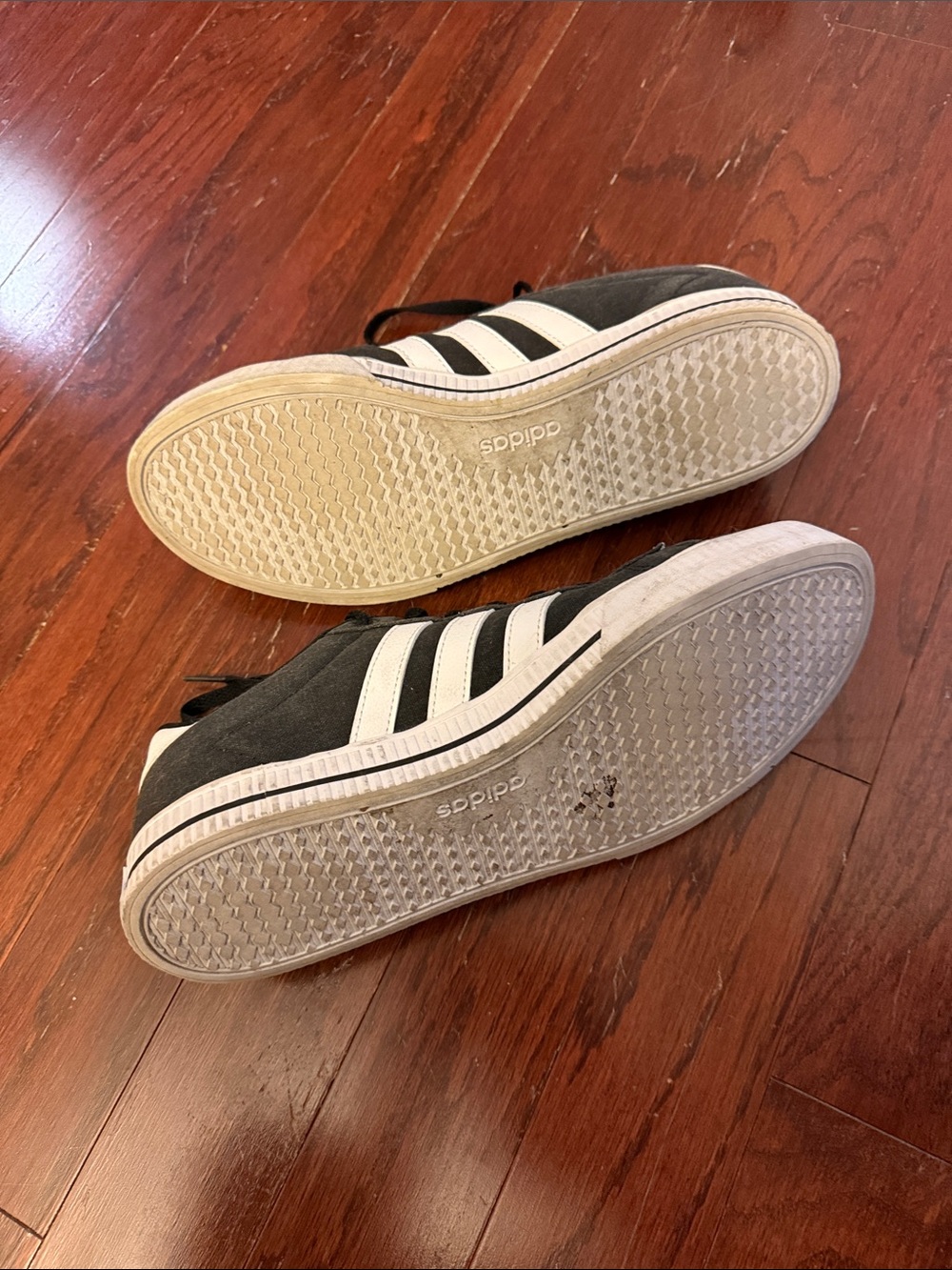 adidas Black Sneakers with White Stripes - Picture 3 of 6